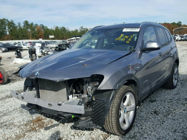 5UXWX9C59H0T07470 - 2017 BMW X3 XDRIVE2 GRAY photo 2