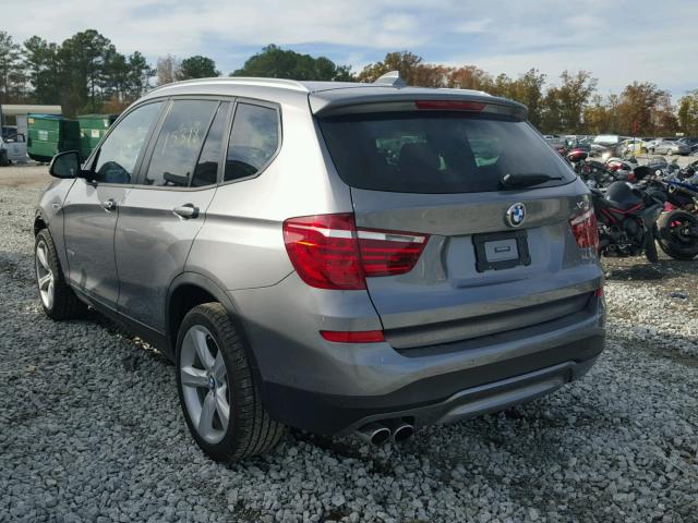 5UXWX9C59H0T07470 - 2017 BMW X3 XDRIVE2 GRAY photo 3