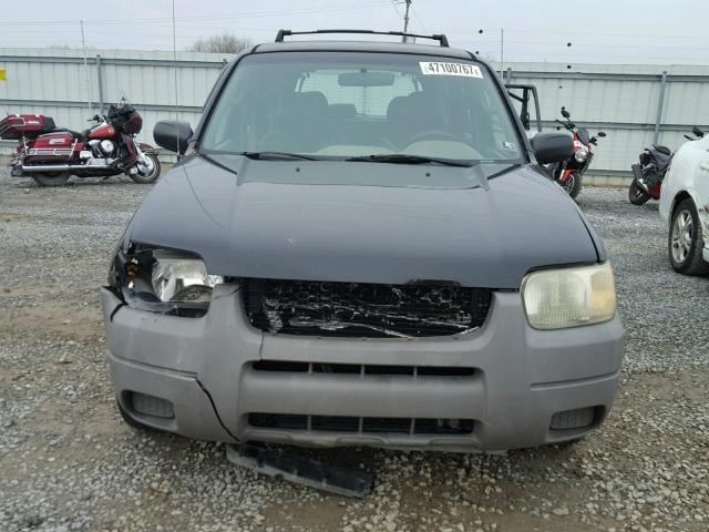 1FMYU02122KA14627 - 2002 FORD ESCAPE XLS BLACK photo 9