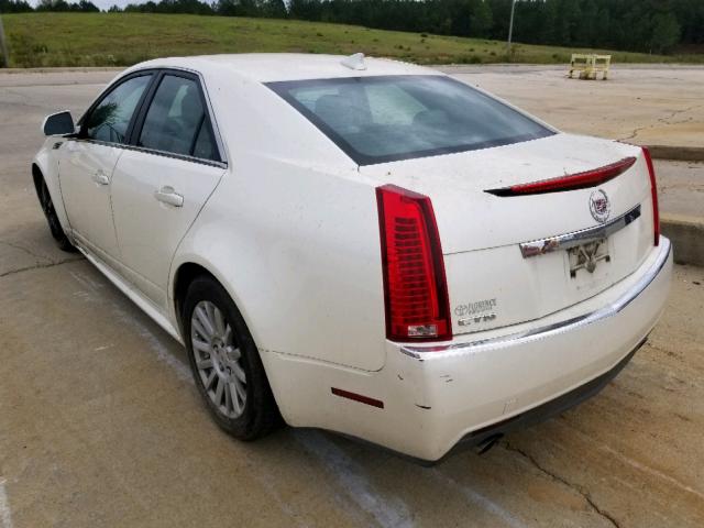 1G6DE5EG6A0142105 - 2010 CADILLAC CTS LUXURY WHITE photo 3