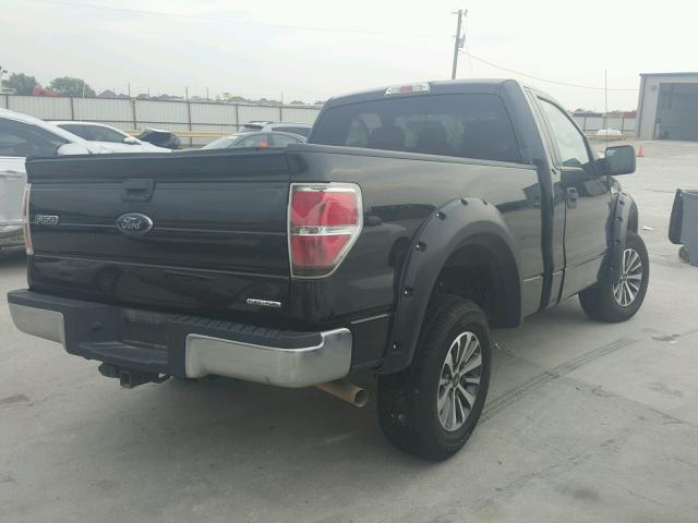 1FTMF1CM7DFC64727 - 2013 FORD F150 BLACK photo 4