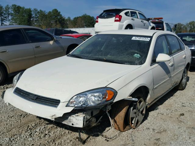 2G1WT58N879240372 - 2007 CHEVROLET IMPALA LT WHITE photo 2