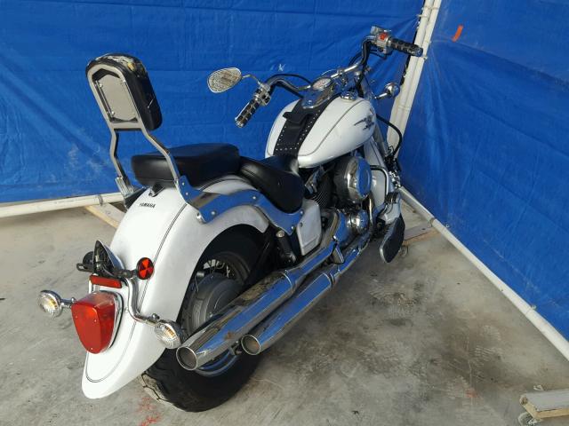 JYAVM01E19A133776 - 2009 YAMAHA XVS650 A WHITE photo 4