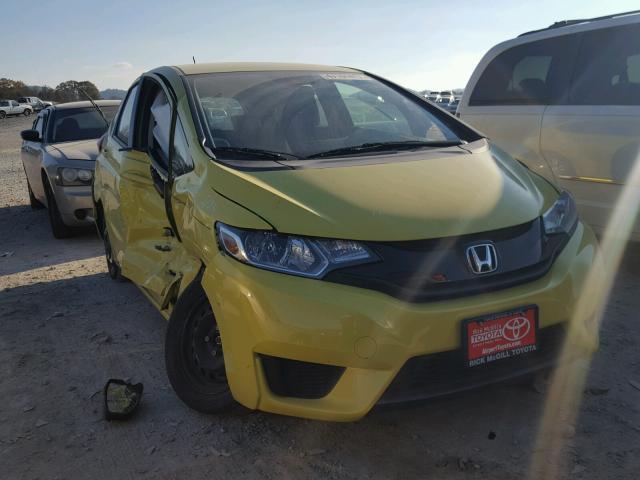 3HGGK5H52FM774893 - 2015 HONDA FIT LX YELLOW photo 1