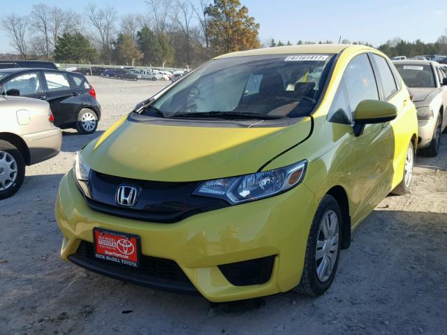 3HGGK5H52FM774893 - 2015 HONDA FIT LX YELLOW photo 2