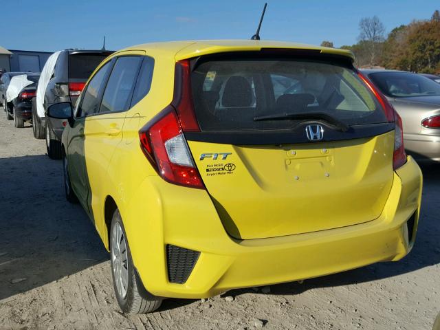 3HGGK5H52FM774893 - 2015 HONDA FIT LX YELLOW photo 3