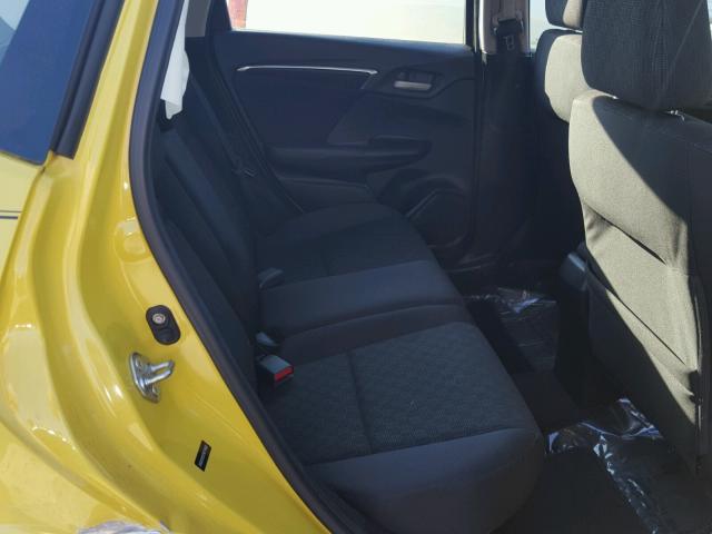 3HGGK5H52FM774893 - 2015 HONDA FIT LX YELLOW photo 6