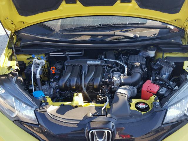 3HGGK5H52FM774893 - 2015 HONDA FIT LX YELLOW photo 7