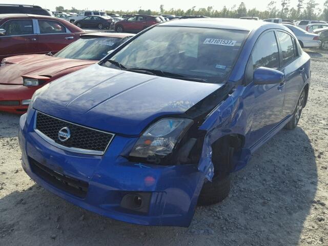 3N1AB6AP8CL722596 - 2012 NISSAN SENTRA 2.0 BLUE photo 2