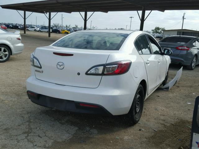 JM1BL1SF9A1257452 - 2010 MAZDA 3 I WHITE photo 4