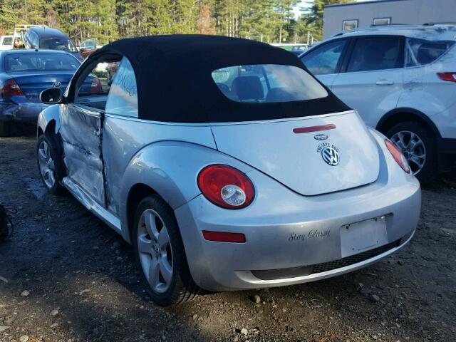 3VWSG31Y67M407044 - 2007 VOLKSWAGEN NEW BEETLE 银色 照片 3