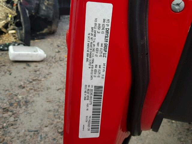 2B3CA9CV4AH316778 - 2010 DODGE CHARGER RA RED photo 10