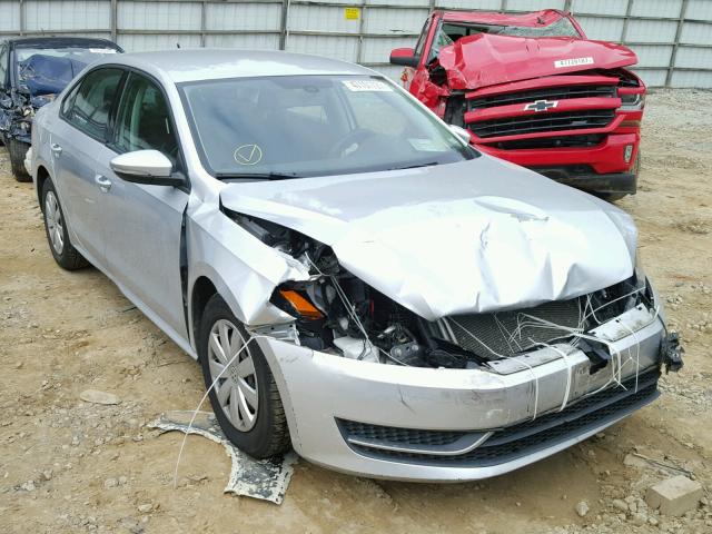 1VWAP7A35CC069249 - 2012 VOLKSWAGEN PASSAT S SILVER photo 1