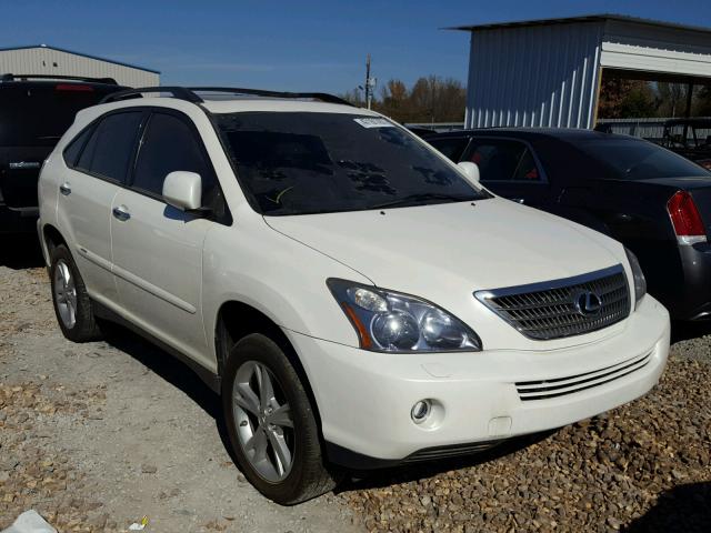 JTJGW31U382851707 - 2008 LEXUS RX 400H WHITE photo 1