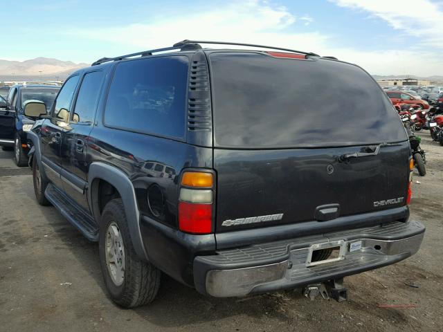 1GNEC16T64R313020 - 2004 CHEVROLET SUBURBAN C BLACK photo 3