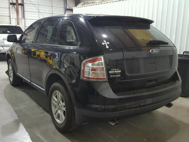 2FMDK38C48BA69436 - 2008 FORD EDGE SEL BLACK photo 3