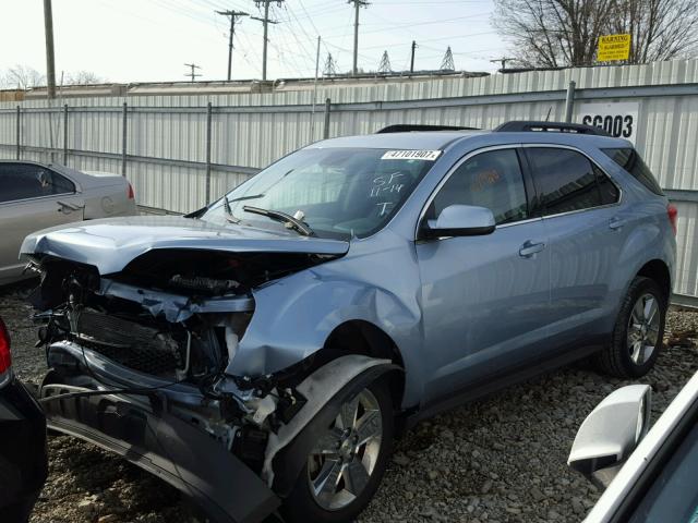 2GNALCEKXE6266168 - 2014 CHEVROLET EQUINOX LT BLUE photo 2