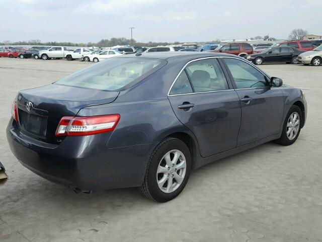 4T4BF3EK2BR132113 - 2011 TOYOTA CAMRY BASE GRAY photo 4