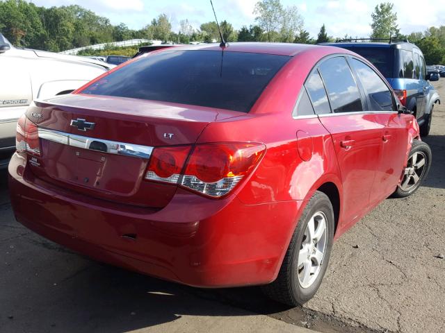 1G1PE5SC9C7102129 - 2012 CHEVROLET CRUZE LT RED photo 4