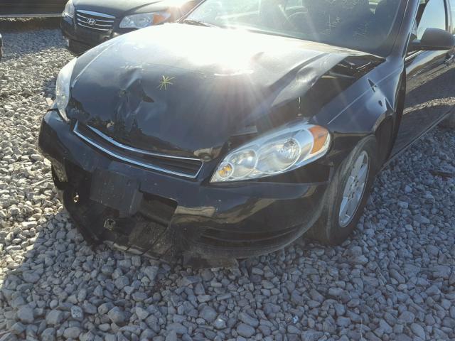 2G1WT58K089255598 - 2008 CHEVROLET IMPALA LT BLACK photo 9