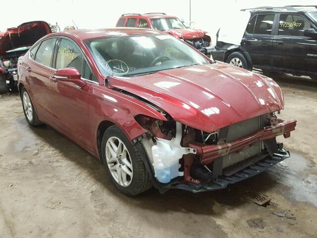 3FA6P0H77FR277685 - 2015 FORD FUSION SE MAROON photo 1