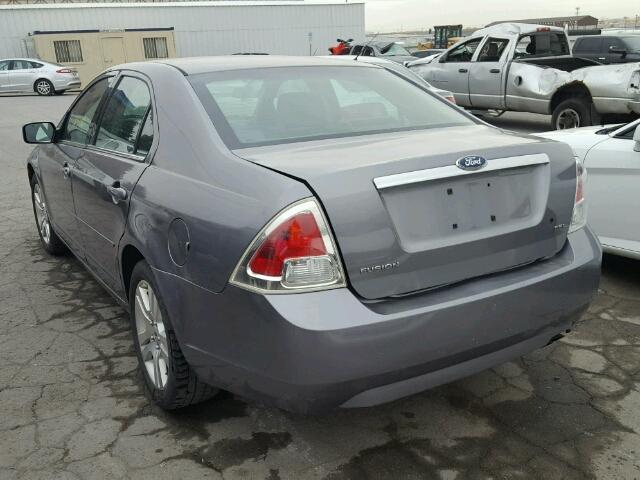 3FAFP08Z66R136303 - 2006 FORD FUSION SEL GRAY photo 3