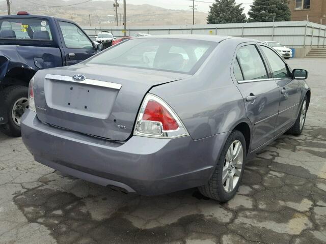 3FAFP08Z66R136303 - 2006 FORD FUSION SEL GRAY photo 4
