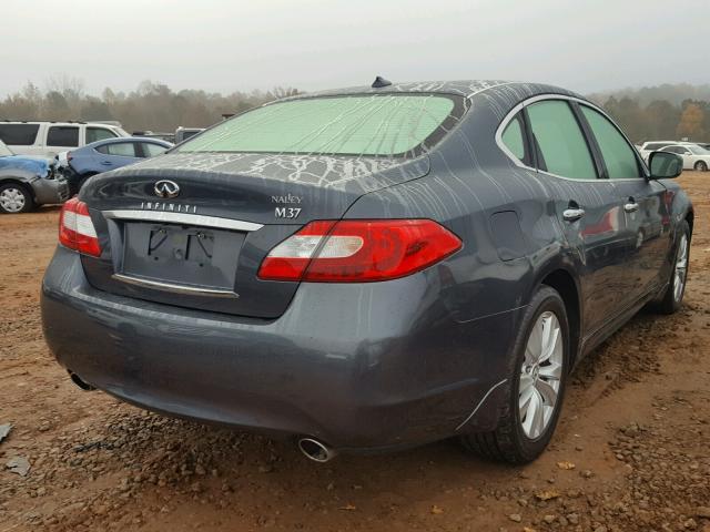 JN1BY1AP6BM324412 - 2011 INFINITI M37 GRAY photo 4