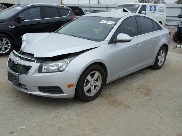 1G1PC5SB1D7326297 - 2013 CHEVROLET CRUZE LT SILVER photo 2