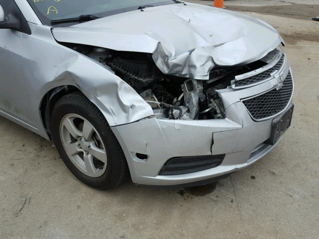 1G1PC5SB1D7326297 - 2013 CHEVROLET CRUZE LT SILVER photo 9