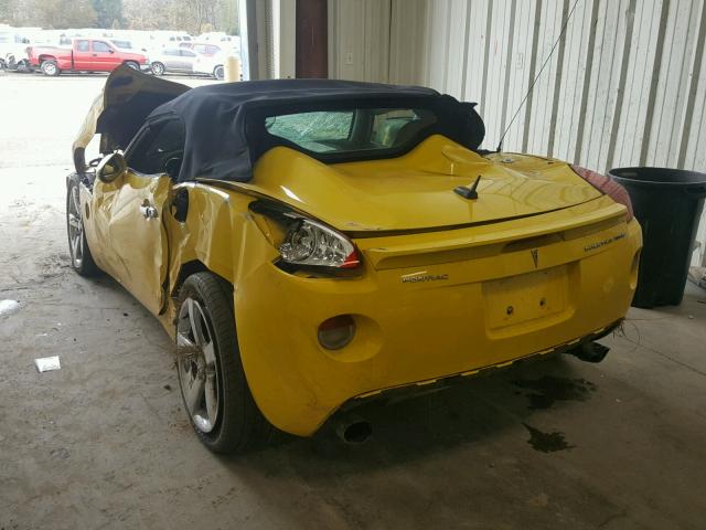 1G2MG35X27Y130365 - 2007 PONTIAC SOLSTICE G YELLOW photo 3