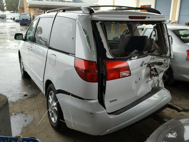 5TDZA22C44S133919 - 2004 TOYOTA SIENNA XLE WHITE photo 3