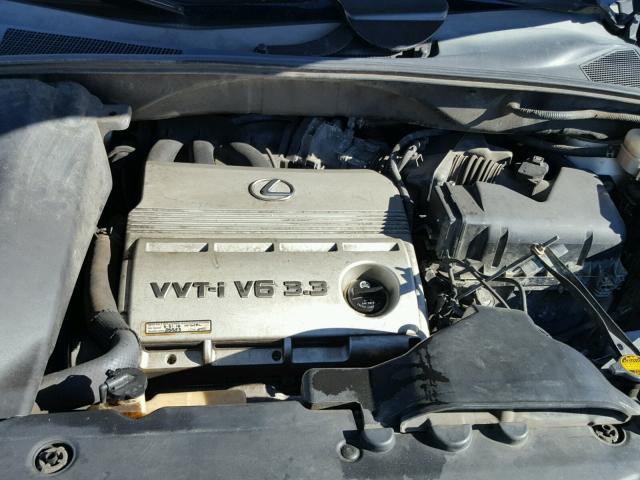 2T2HA31U35C067798 - 2005 LEXUS RX 330 SILVER photo 7