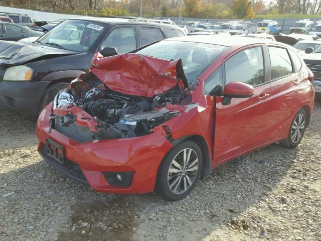 3HGGK5H80FM776636 - 2015 HONDA FIT EX RED photo 2