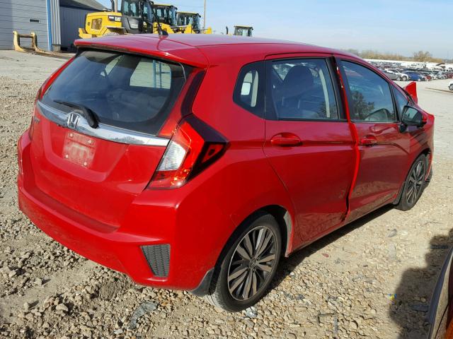 3HGGK5H80FM776636 - 2015 HONDA FIT EX RED photo 4