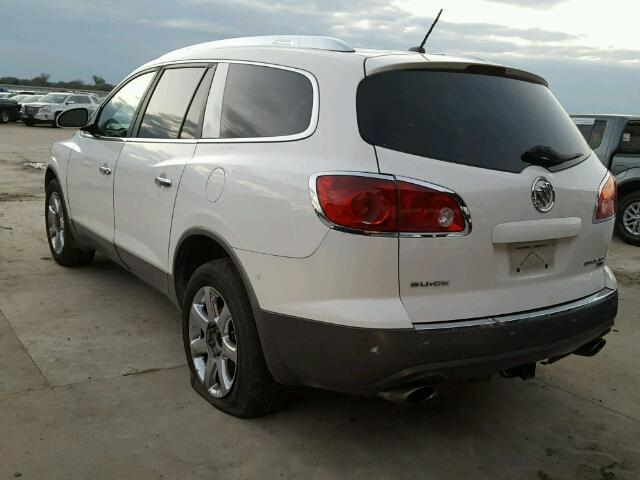 5GAER23788J104307 - 2008 BUICK ENCLAVE CX WHITE photo 3