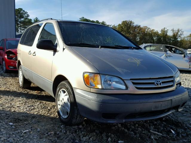 4T3ZF19CX3U551979 - 2003 TOYOTA SIENNA CE GOLD photo 1