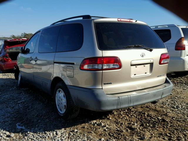 4T3ZF19CX3U551979 - 2003 TOYOTA SIENNA CE GOLD photo 3