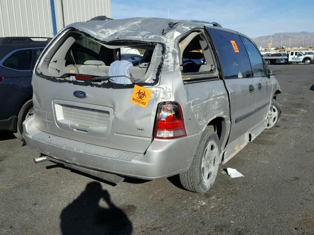 2FMZA51636BA43089 - 2006 FORD FREESTAR S GRAY photo 4