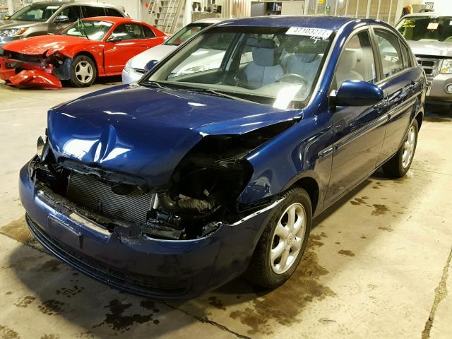 KMHCN46C48U237520 - 2008 HYUNDAI ACCENT GLS BLUE photo 2