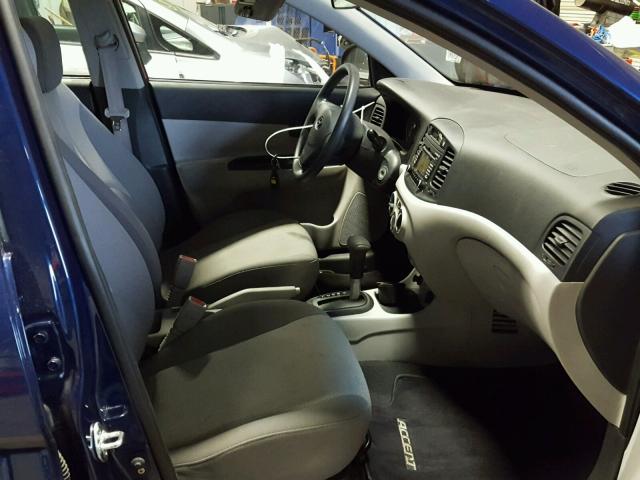 KMHCN46C48U237520 - 2008 HYUNDAI ACCENT GLS BLUE photo 5