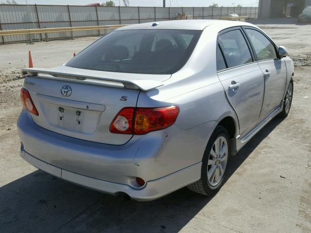 1NXBU40E19Z110556 - 2009 TOYOTA COROLLA BA GRAY photo 4