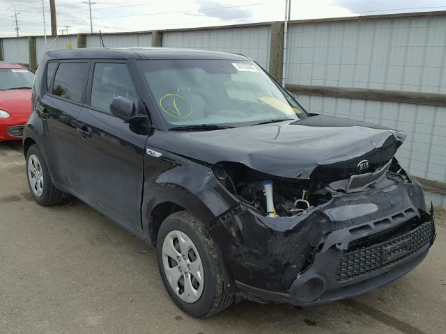 KNDJN2A24F7118196 - 2015 KIA SOUL BLACK photo 1