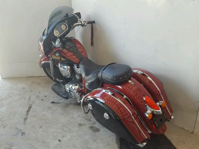 56KTCAAA1F3324397 - 2015 INDIAN MOTORCYCLE CO. CHIEFTAIN BURGUNDY photo 3