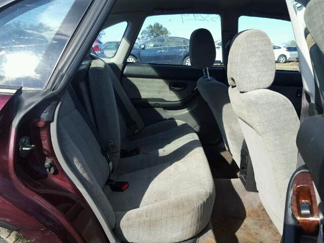 4S3BE6353Y7214973 - 2000 SUBARU LEGACY L MAROON photo 6