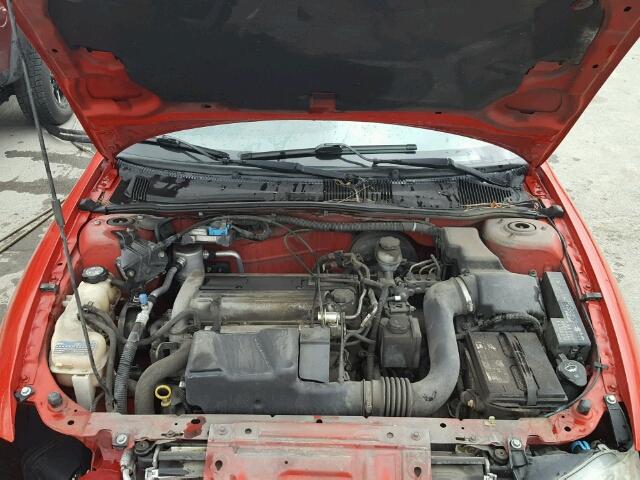 1G1JC12F657205848 - 2005 CHEVROLET CAVALIER RED photo 7