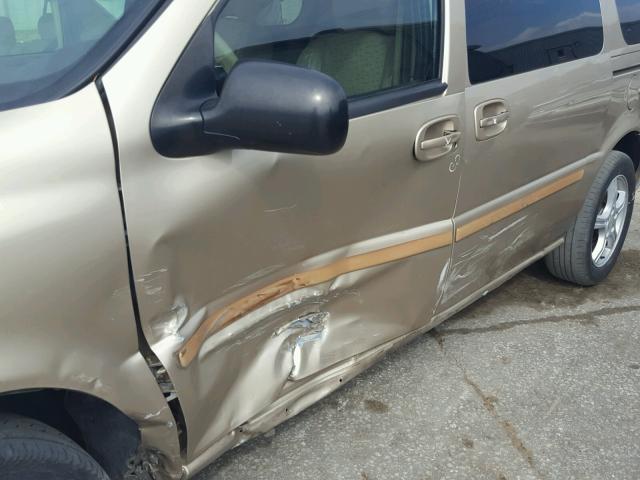 1GNDV23L85D182820 - 2005 CHEVROLET UPLANDER L 金色 照片 9