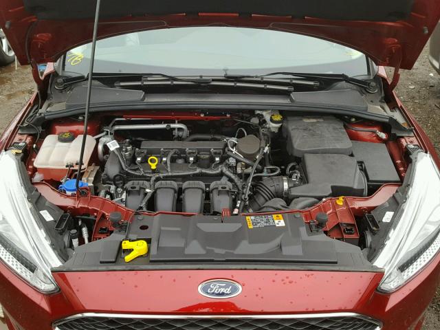 1FADP3F29GL266669 - 2016 FORD FOCUS SE RED photo 7