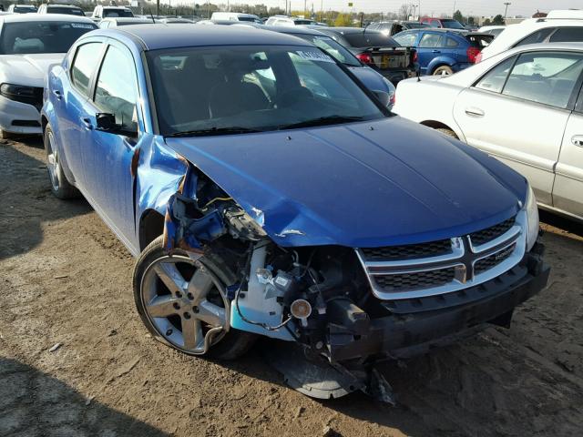 1C3CDZABXCN247382 - 2012 DODGE AVENGER SE BLUE photo 1