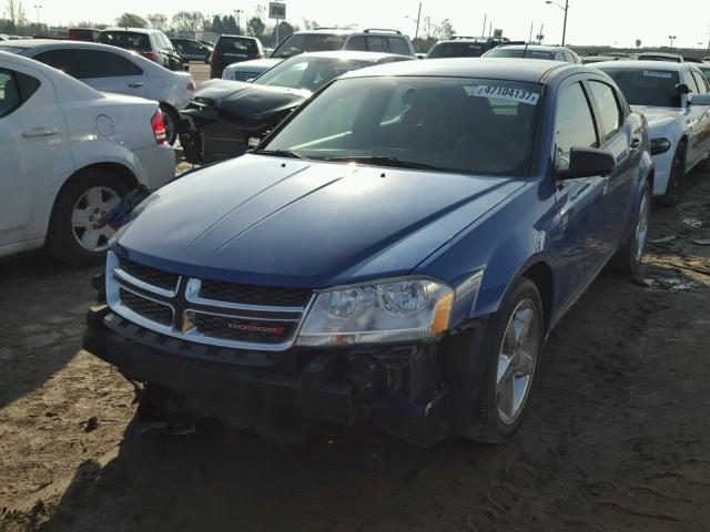 1C3CDZABXCN247382 - 2012 DODGE AVENGER SE BLUE photo 2